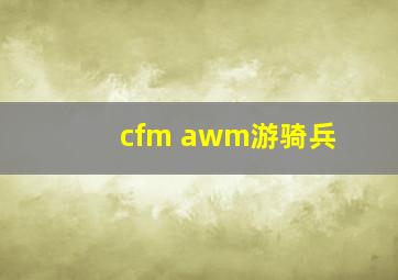 cfm awm游骑兵